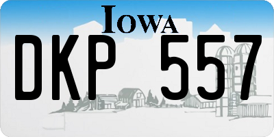 IA license plate DKP557