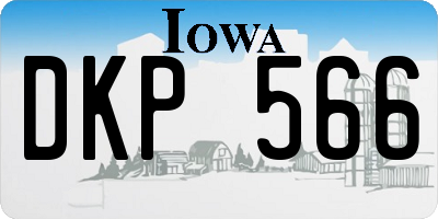 IA license plate DKP566