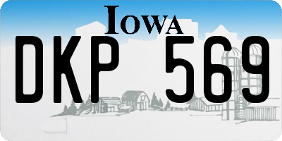 IA license plate DKP569