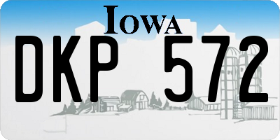 IA license plate DKP572