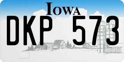 IA license plate DKP573