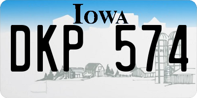 IA license plate DKP574
