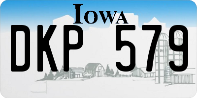IA license plate DKP579