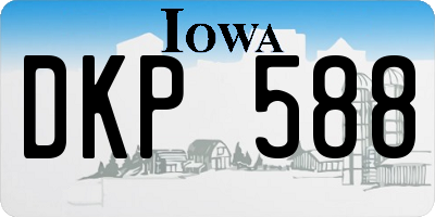 IA license plate DKP588