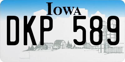 IA license plate DKP589