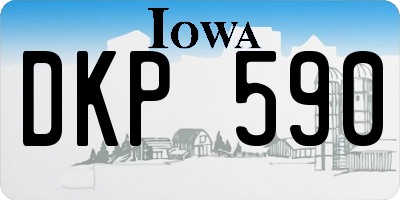 IA license plate DKP590