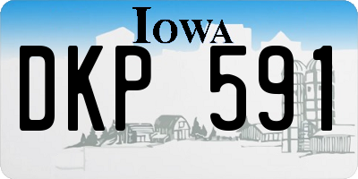 IA license plate DKP591