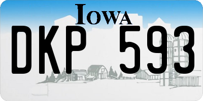 IA license plate DKP593