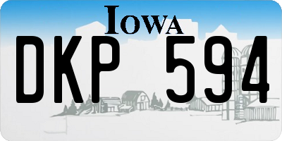 IA license plate DKP594