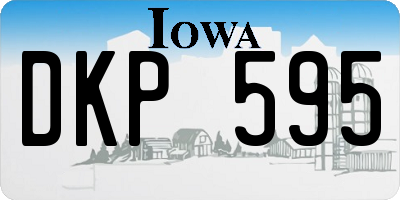 IA license plate DKP595
