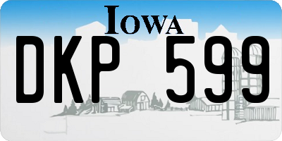 IA license plate DKP599
