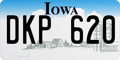 IA license plate DKP620