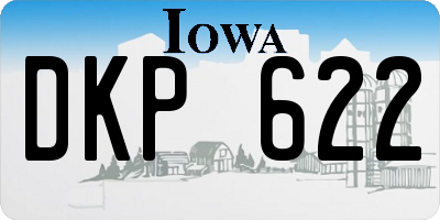 IA license plate DKP622