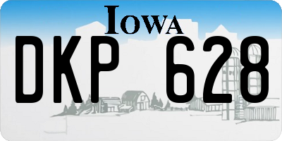 IA license plate DKP628