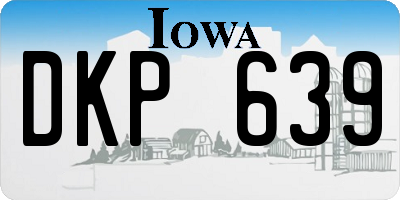 IA license plate DKP639