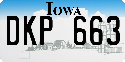 IA license plate DKP663
