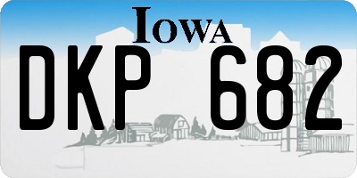IA license plate DKP682
