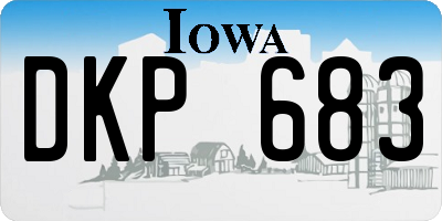 IA license plate DKP683