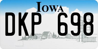 IA license plate DKP698