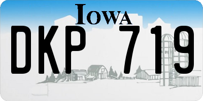 IA license plate DKP719