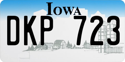 IA license plate DKP723
