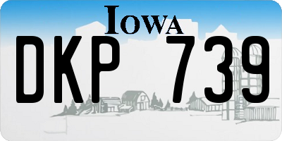 IA license plate DKP739