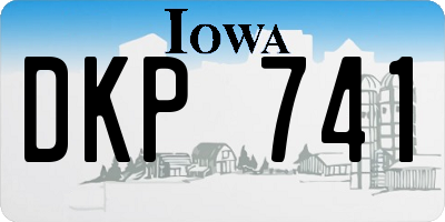 IA license plate DKP741