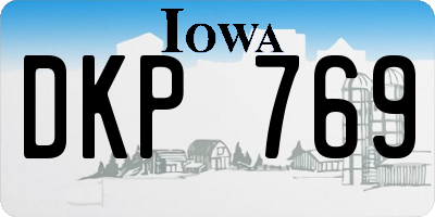 IA license plate DKP769