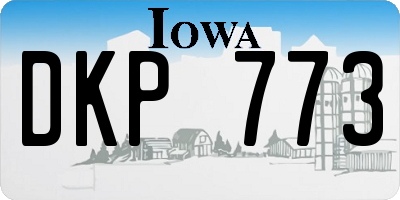 IA license plate DKP773