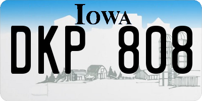 IA license plate DKP808