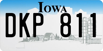 IA license plate DKP811