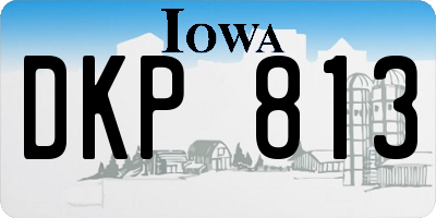 IA license plate DKP813