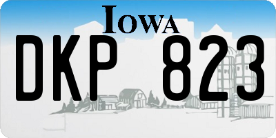 IA license plate DKP823