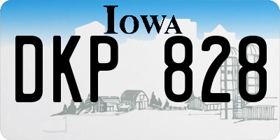 IA license plate DKP828