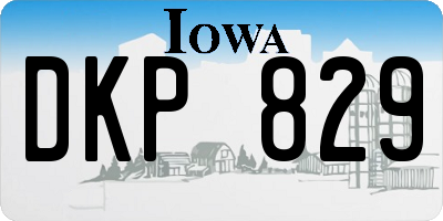 IA license plate DKP829