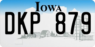 IA license plate DKP879