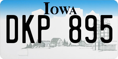 IA license plate DKP895
