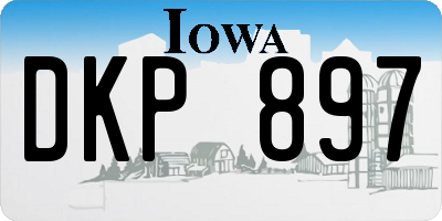 IA license plate DKP897