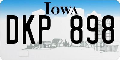 IA license plate DKP898