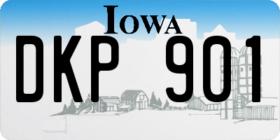IA license plate DKP901