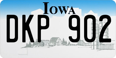 IA license plate DKP902