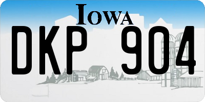 IA license plate DKP904