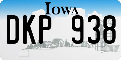IA license plate DKP938