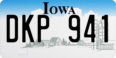 IA license plate DKP941