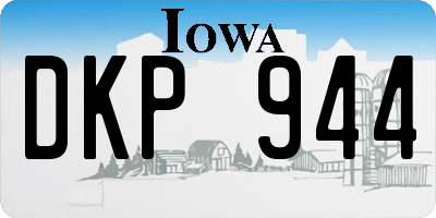 IA license plate DKP944