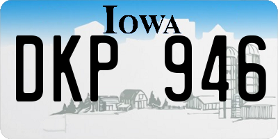 IA license plate DKP946
