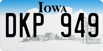 IA license plate DKP949