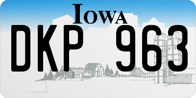 IA license plate DKP963