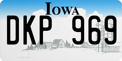 IA license plate DKP969