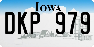 IA license plate DKP979